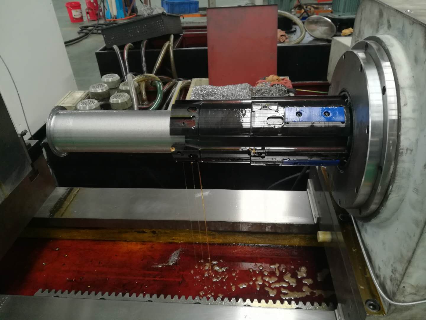 方形工件深孔套料机床